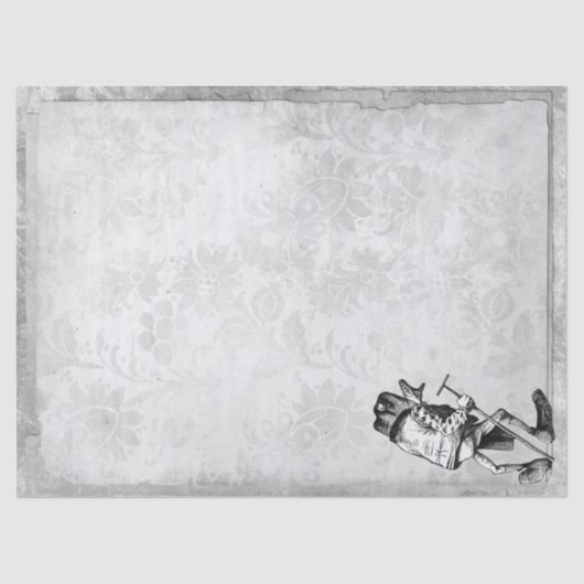 Der Frosch von der Alice im Wunderland-Dekoupage Seidenpapier (Vorderseite)