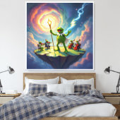 Der Froschkönig dirigiert Leinwanddruck (Insitu (Schlafzimmer))