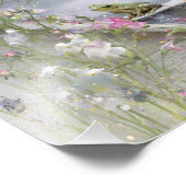 Der Froschprinz des Lavendelnebels Fotodruck (Ecke)