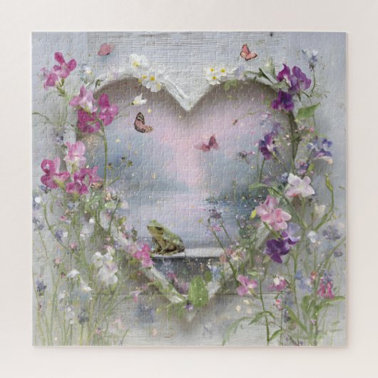 Der Froschprinz des Lavendelnebels Puzzle (Vertikal)