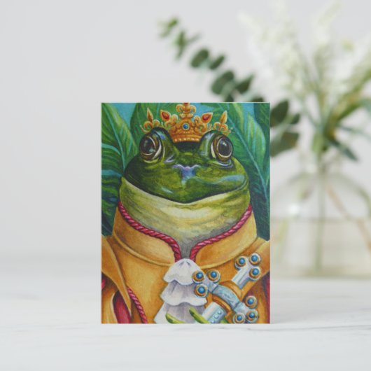 Der Froschprinz mit Kronen- und Schwertwasserkunst Postkarte (Stehend Vorderseite)