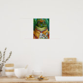Der Froschprinz mit Kronenschwert 11x14 Poster (Küche)