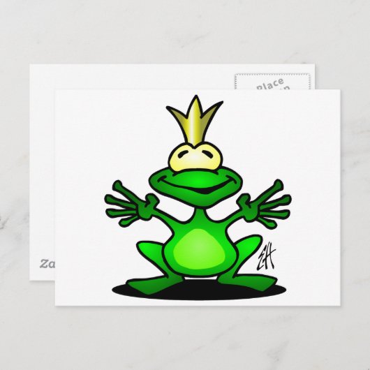 Der Froschprinz Postkarte (Vorne/Hinten)