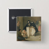 Der Frucht-Verkäufer Button (Vorne & Hinten)