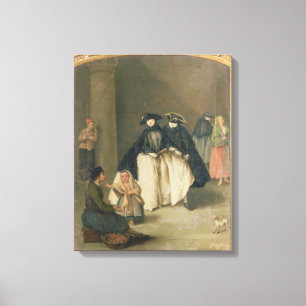Der Frucht-Verkäufer Leinwanddruck