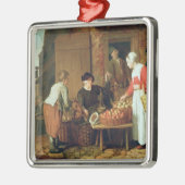 Der Frucht-Verkäufer Ornament Aus Metall (Links)