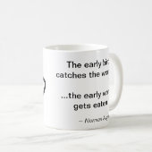 Der Frühaufsteher fängt den Wurm Kaffeetasse (VorderseiteRechts)