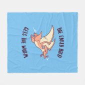 Der frühe Vogel bekommt den Wurm Fleecedecke (Vorderseite (Horizontal))