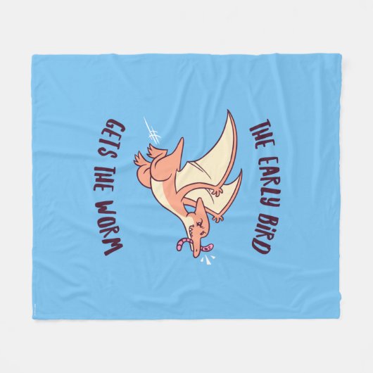 Der frühe Vogel bekommt den Wurm Fleecedecke (Vorderseite (Horizontal))