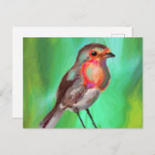 Der frühe Vogel bekommt den Wurm Postkarte (Vorne/Hinten)