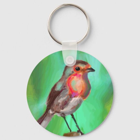 Der frühe Vogel bekommt den Wurm Schlüsselanhänger (Vorderseite)