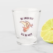 Der frühe Vogel bekommt den Wurm Schnapsglas (Vorderseite)