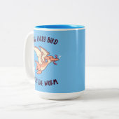 Der frühe Vogel bekommt den Wurm Zweifarbige Tasse (Vorderseite Links)