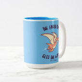 Der frühe Vogel bekommt den Wurm Zweifarbige Tasse (VorderseiteRechts)