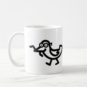 Der frühe Vogel fängt den Wurm Kaffeetasse