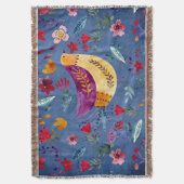 Der frühe Vogel im Blumengarten Decke (Vorderseite Vertikal)