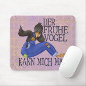 Der Frühe Vogel Mousepad (Mit Mouse)