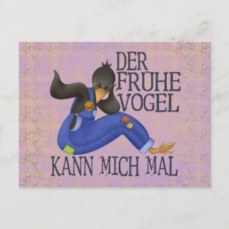 Der Frühe Vogel Postkarte