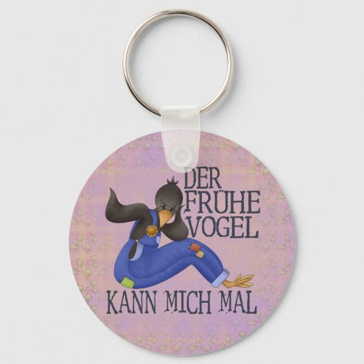 Der Frühe Vogel Schlüsselanhänger (Vorderseite)