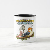 Der frühe Wurm bekommt den Vogel-Mug Tasse (Zentrum)