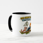 Der frühe Wurm bekommt den Vogel-Mug Tasse (Vorderseite Links)