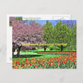 "DER FRÜHJAHR KOMMT IN DEN BOTANISCHEN GARTEN AUS  POSTKARTE (Vorne/Hinten)