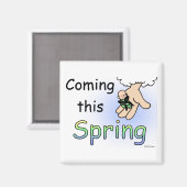 Der Frühjahrsmagnet Magnet (Vorderseite/Rückseite)