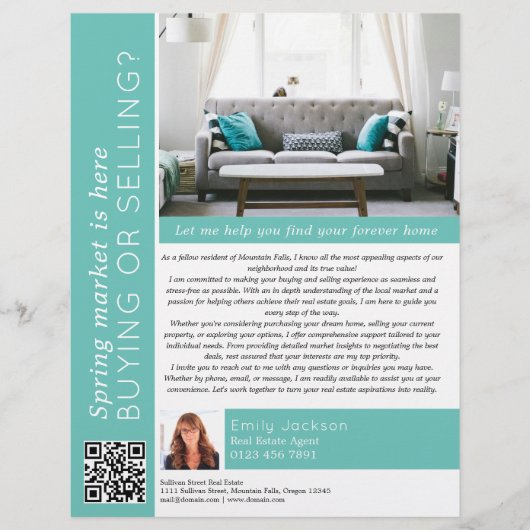 Der Frühjahrsmarkt ist hier Real Anwesen Marketing Flyer (Vorne)