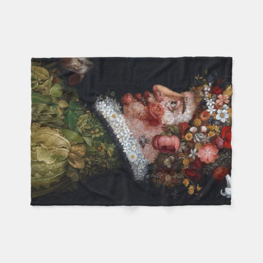 Der Frühling, Arcimboldo Fleecedecke (Vorderseite (Horizontal))