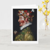 Der Frühling, Arcimboldo Karte (Gelbe Blume)