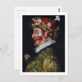 Der Frühling, Arcimboldo Postkarte (Vorne/Hinten)