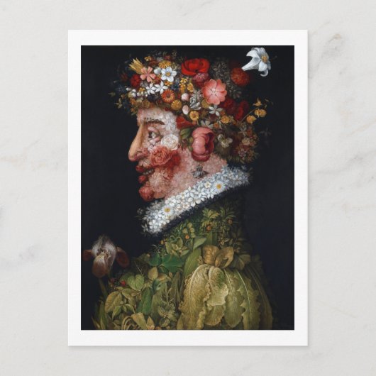 Der Frühling, Arcimboldo Postkarte (Vorderseite)