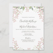 Der Frühling blüht rosafarbene, blumenreiche Minze Einladung (Vorderseite)