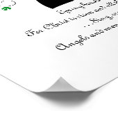 Der Frühling bricht heute, für Christus... Gedicht Poster (Ecke)