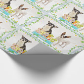 Der Frühling Chihuahuas Geschenkpapier (Ecke)