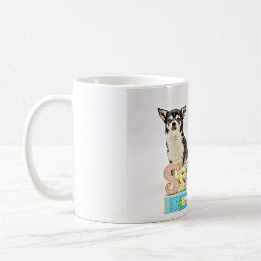 Der Frühling Chihuahuas Kaffeetasse (Links)