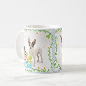 Der Frühling Chihuahuas Kaffeetasse (Vorderseite Links)
