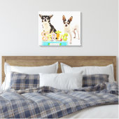 Der Frühling Chihuahuas Leinwanddruck (Insitu (Schlafzimmer))