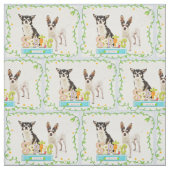 Der Frühling Chihuahuas Stoff (Muster)