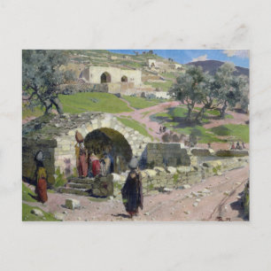 Der Frühling der Jungfrau in Nazareth, 1882 Postkarte