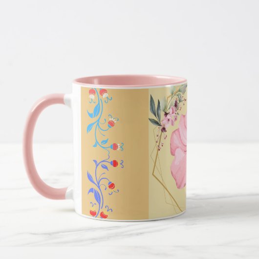 Der Frühling der Natur, Sakura, florale Kunst Tasse (Links)