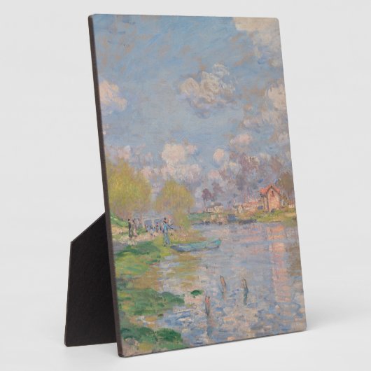 Der Frühling der Seine durch Monet Impressionist Fotoplatte (Seite)