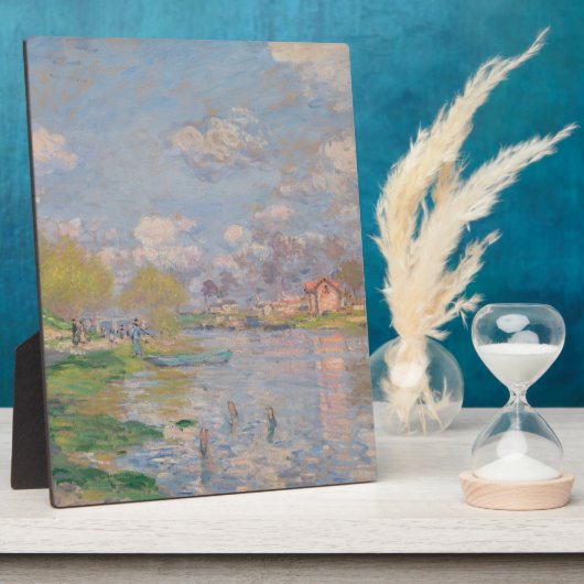 Der Frühling der Seine durch Monet Impressionist Fotoplatte (Seite)