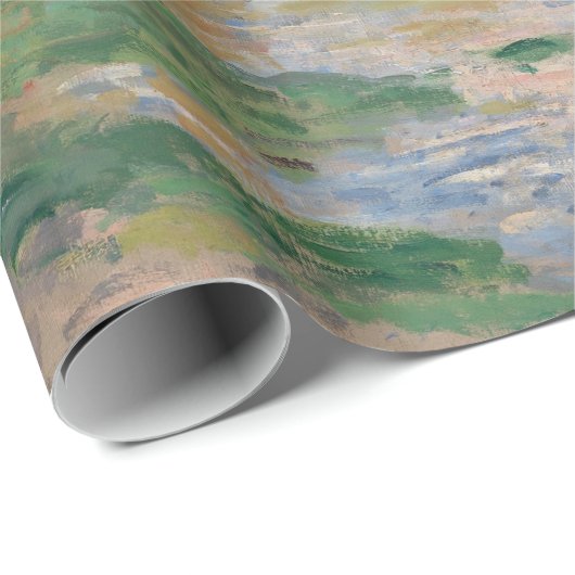 Der Frühling der Seine durch Monet Impressionist Geschenkpapier (Rolleneckpunkt)