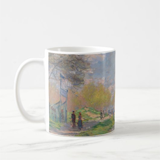 Der Frühling der Seine durch Monet Impressionist Kaffeetasse (Links)