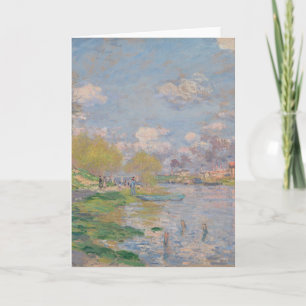 Der Frühling der Seine durch Monet Impressionist Karte