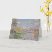 Der Frühling der Seine durch Monet Impressionist Karte (Gelbe Blume)