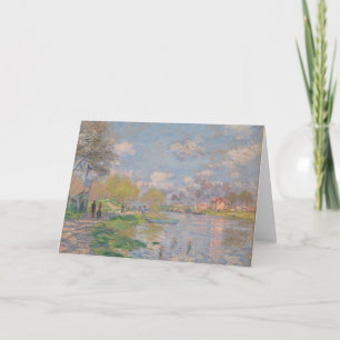 Der Frühling der Seine durch Monet Impressionist Karte