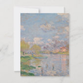 Der Frühling der Seine durch Monet Impressionist Karte (Vorderseite)