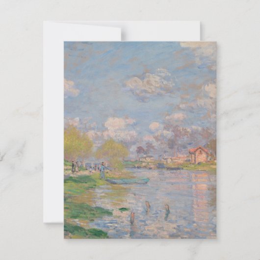 Der Frühling der Seine durch Monet Impressionist Karte (Vorderseite)